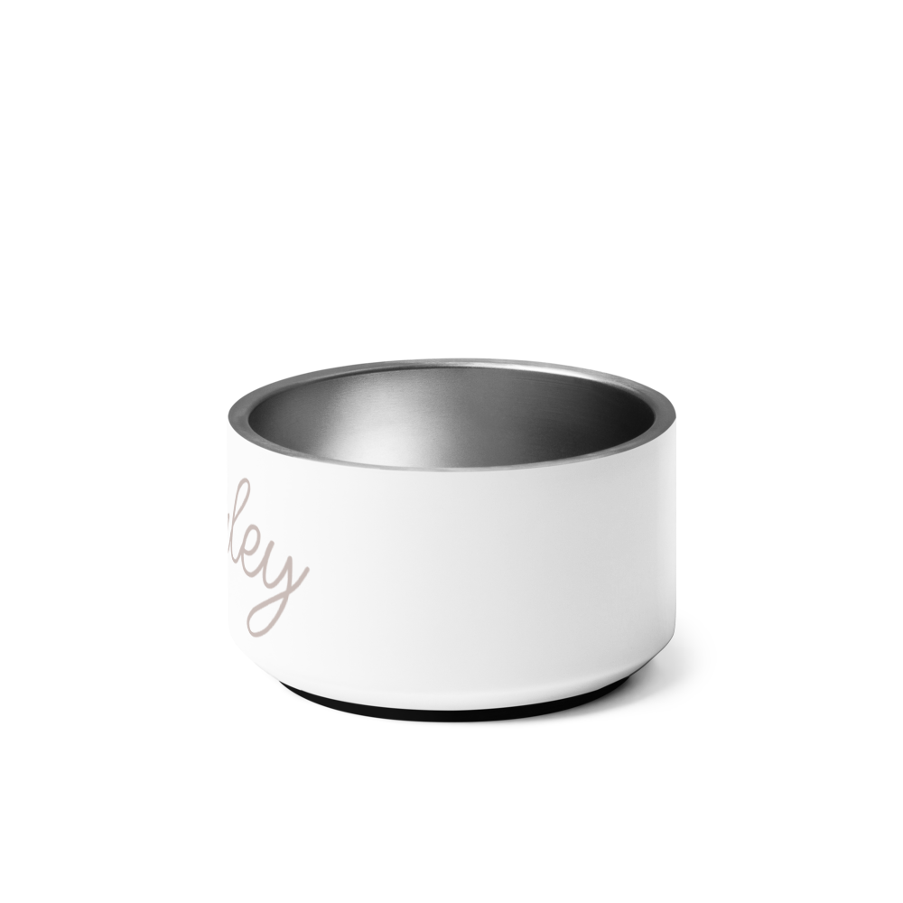 Luxurious Personalised Pet Food Bowl With Pet's Name