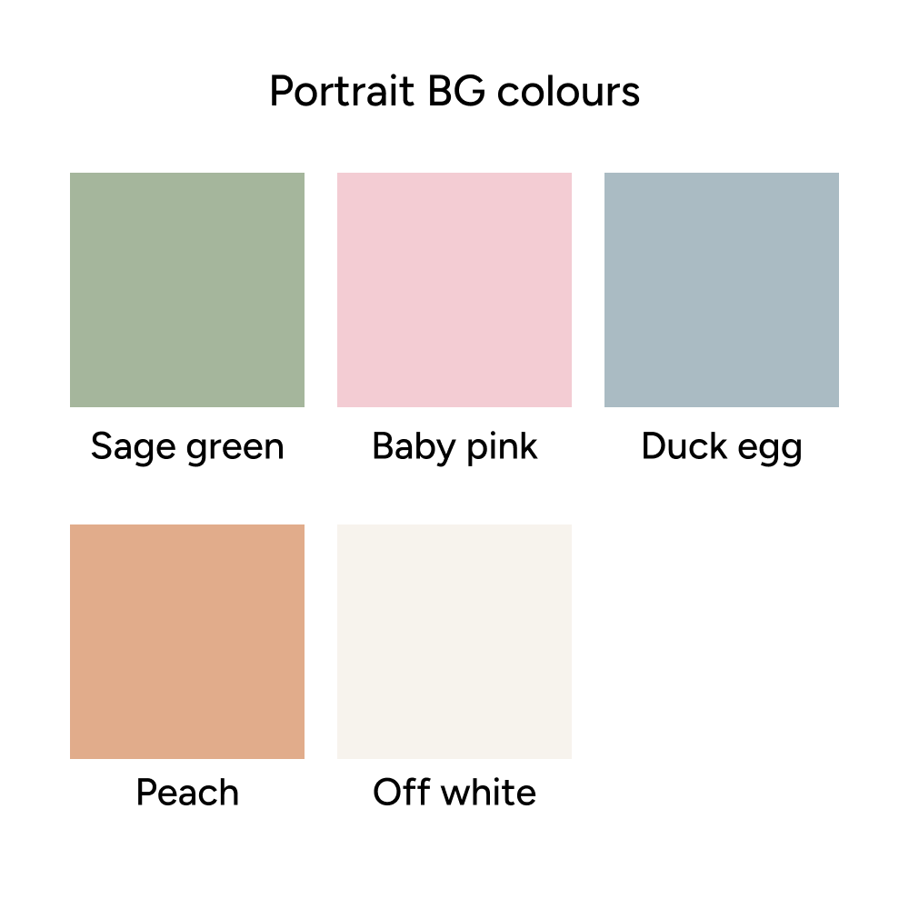 Stylish Custom Illustrated Pet Portrait with Name & Frame