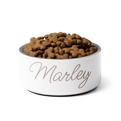 Luxurious Personalised Pet Food Bowl With Pet's Name