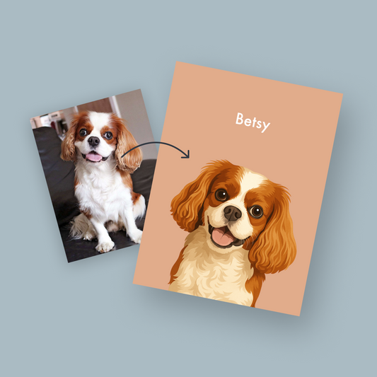 Personalised Pet Portrait Tote Bag